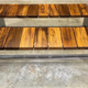 Before wax and final stain